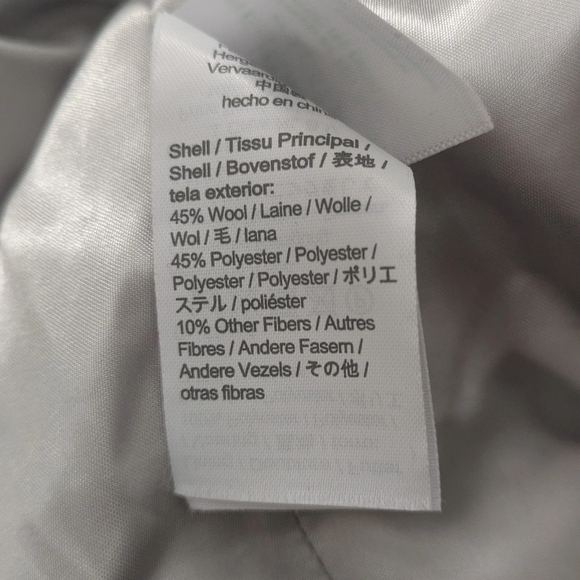 J.Crew Lady Day Coat Wool Blend NWOT Winter Peacoat Size 10 In Soft Grey - Picture 8 of 8